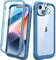 Diaclara Designed for iPhone 14 Case, Full Body Rugged Case with Built-in Touch Sensitive Anti-Scratch Screen Protector, with Camera Lens Protector for iPhone 14 6.1 (Blue)