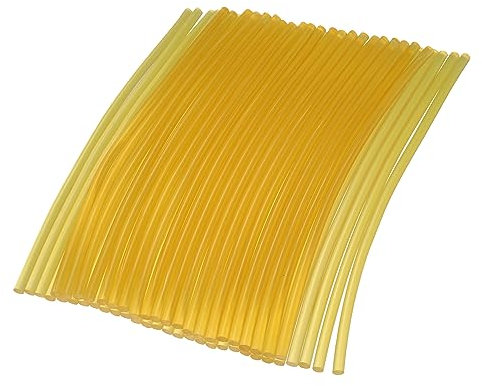 X AUTOHAUX 50pcs 7x270mm EVA Paintless Dent Repair Hot Melt Glue Sticks Yellow