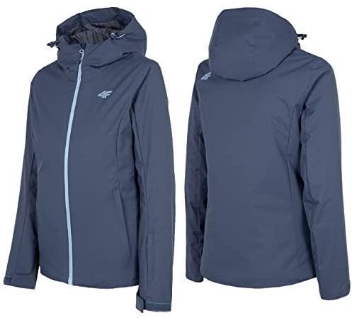 4F Damen Women's Ski Jacket Kudn001 Jeans, Jeansblau, S