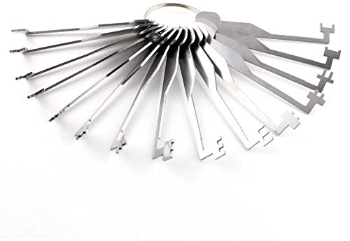 3 Lever Try Out Keys - 15 Piece Lever Lock Skeleton Keys