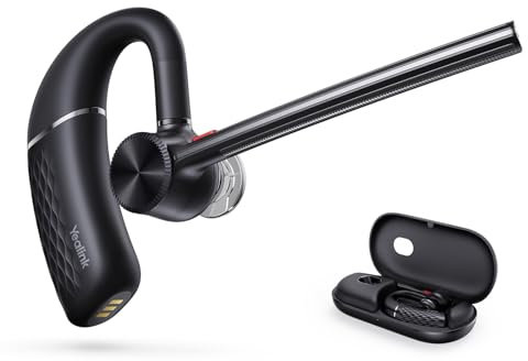 Yealink BH71 Auricolare Bluetooth, Auricolari Wireless con Microfono a Cancellazione del Rumore, Compatibile con Teams e UC, Connessione a Telefono Cellulare/Tablet PC, Cuffie Mono per Ufficio Busines
