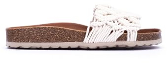 VERBENAS Sandalen Raga Knots Negro | Pantoletten, Flecht, Beige, Schlupfschuh, Damen, Schuhe