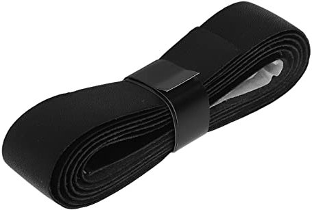 Keenso Tennisschläger-Griffband, Leder, Badmintonschläger, Overgrip-Band, Ersatz für Outdoor-Spielplätze, Fitnessstudio (Schwarz) Badminton, Tennis