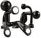 GLADFRESIT Magnetic Key Holder - Magnetic Man Key Hook Wall Key Holder Magnets Home for Any Metal Surface(Black)