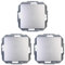 Kopp 650620081 Paris Universalschalter(Aus- und Wechsel), Silber (Packung mit 3)