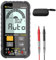 PCWork Mini Multimeter Digital PCW02B, Smart Multimeter, Großes Display, True RMS, Auto-Range, 6000 Zähler, CAT 3 600V, Strommessgerät, Spannungsmessgerät, Durchgangsprüfer, Phasenprüfer, Stromprüfer