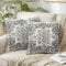 Chicamy 2er Set Bohemian Kissenbezug 40 x 40 cm Leinen Kissenhülle Herbst Exotische Muster Bedruckt Kissenbezüge Boho Indisch Landhausstil Dekokissen Sofakissen für Wohnzimmer Schlafzimmer Garten