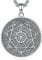 EUDORA Harmony Ball Collar Sello de los 7 Arcángeles para Mujer Hombre Plata de Ley 925, Vintage Medalla Colgante Amuleto Runas Siete Arcángeles Cristiano Joyería Regalo para Mujer Hombre,60CM+50CM