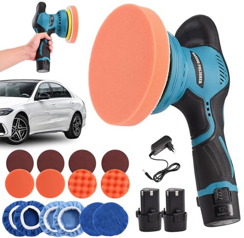 ADWOLT Auto Poliermaschine Set, Akku Poliermaschine, Exzenter Poliermaschine, 8 Geschwindigkeiten bis Ø125mm Kleine Poliermaschine für die Autopflege Wachsen (Seite 1)