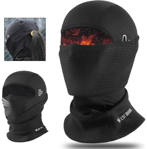 VDYXEW Winter-Sturmhaube, Motorrad-Skimaske, Thermo-Gesichtsmaske für Männer und Frauen, winddicht und atmungsaktiv, kaltes Wetter, Ausrüstung für Motorrad, Skifahren, Radfahren, Damen, Einheitsgröße