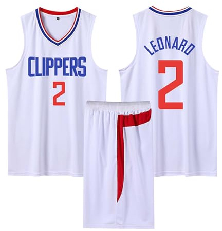 2 Pièces Tenue Basket Enfant/Adulte 2024, Ensemble Pop Maillot sans Manches + Pantalon Court Blanc 4XL