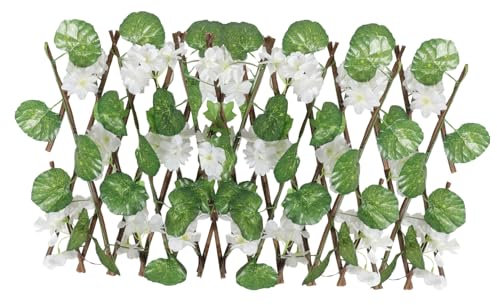 Supvox Künstlicher Blumenzaun Für Garten Und Balkon Erweiterbares Sichtschutz Hochwertigem Material Wetterfest Und Langlebig Für Kreative Außenbereiche