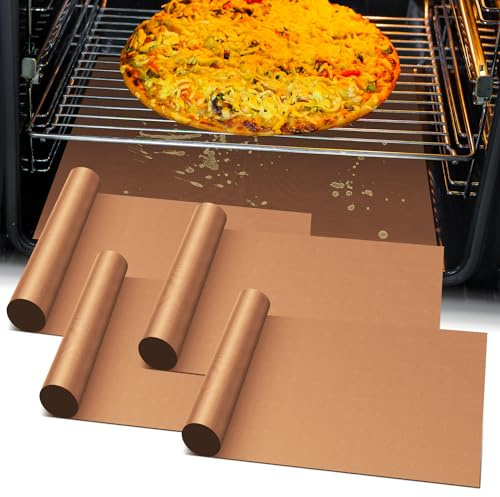 Copper Oven Liner for Bottom of Gas Oven-4Pack