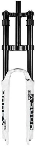 LYMFCFC Fourche Pneumatique À Suspension VTT DH 26/27,5/29 Pouces, Voyage 160 Mm en Alliage De Magnésium 28,6 Mm Double Épaule Fourche D'amortisseur De Vélo De Montagne C,26in