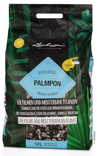 LECHUZA-Pflanzsubstrat PALMPON 12 Liter | für Palmen und mediterrane Pflanzen| torffrei und vorgedüngt |19543
