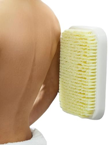 Wall Mounted Back Scrubber - 20 * 30cm Wall Mount Bathing Back Cleaner | Large Hands- Back Brush & Body Scrubber | Shower Back Cleaning Bath Brush | Shower Bathing Accessories for Men, Women