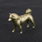 DUOLAIYUNSO Bronzefigur, 5,1 x 3,6 cm, Retro-Messing, niedlicher Welpe, Miniatur, Tee, Haustier, Hund, Statue, Handwerk, Sammlung, Büro, Schreibtisch, Ornament, Heimdekoration