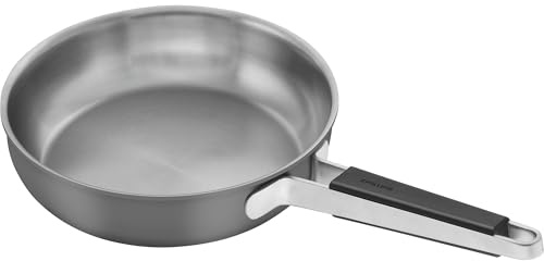 ZWILLING Pure 9.5-inch Stainless Steel Fry Pan, Grey
