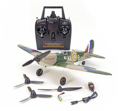 Volantex Spitfire 4ch 400mm Brushed W/Gyro EPP RTF RC Plane Age 14+