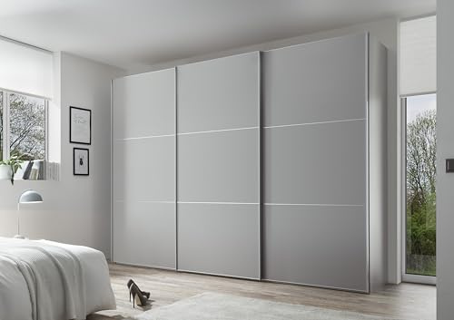 Staud Schwebetürenschrank 3-türig Includo, Dekor Saphir, 222cm / 280cm / 68 cm (H/B/T), Premium