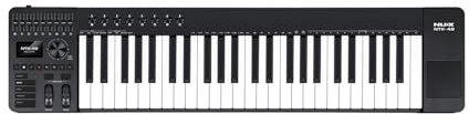 NU-X NTK-49 MIDI-Steuerungstastatur mit 49 Tasten, 4 Oktaven, Desktop-freundlicher multifunktionaler MIDI-Controller, Cubase LE im Lieferumfang enthalten, halbgewichtete Tasten, Pitch- und