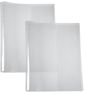 2 Stück A6 transparente Kunststoff-Planer-Einband Tasche Notebook Cover Schutz Planer Schutzhüllen Wasserdichte Planer-Abdeckung Weiche Buchumschlag Schutz