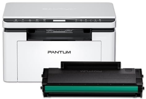 Bundle con PANTUM BM2300W Stampante Laser Multifunzione + Toner TL-2310H da 1.600 Copie WI-FI, Bianco e Nero, 22 ppm, Bluetooth, USB 2.0, Stampa, Copia e Scansione per casa e ufficio
