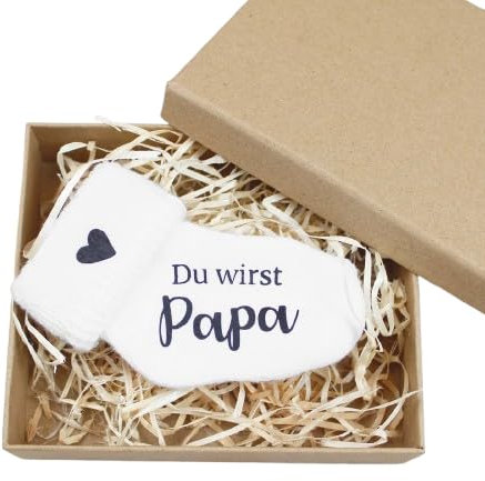 kjule Babysocke personalisiert, Schwangerschaft verkünden, PERSONALISIERBAR, bedruckte Babysocke, Du wirst Papa, Du wirst Oma, Du wirst Opa, Du wirst Tante, Du wirst Onkel (Du wirst Papa, 1)