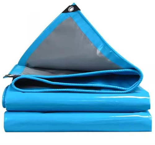 chrtyum Lonas de Exterior Lona Protectora de PVC Impermeable de 500 g/m², Impermeable y Resistente a la Intemperie, Multiusos for Piscinas, Coches, Piscinas y Barcos.(N,2x4m)