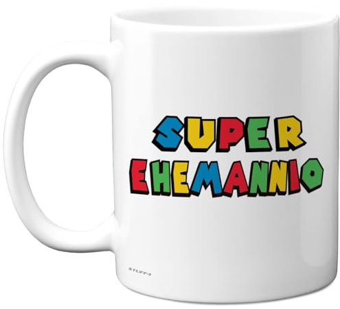 Super Ehemannio Tasse Ehemann Geschenk – Lustige Geburtstagsgeschenke für Ehemann, Weihnachten Geschenkidee – 11oz Kaffeetasse Keramik, Mikrowellen Spülmaschinenfest, Geschenk von Ehefrau