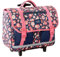 Rip Curl Cartable à roulettes Fille 38cm imprimé Fleuri Marine/Rose - Polyester recyclé - Sac Trolley Scolaire CP CE1 CE2