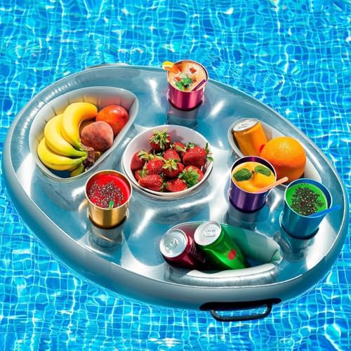 Porta bevande galleggiante per piscina, 70,1 x 50 cm, galleggianti per piscina, vasca idromassaggio, spiaggia