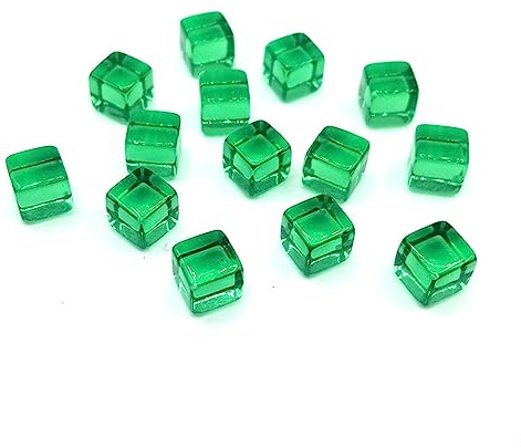 UNTERING 200 Stück 8 mm Acrylwürfel, 6-seitige Würfel, klares Rollenspiel, Puzzle, Spielzeug, Brettspiel, Würfel, Party