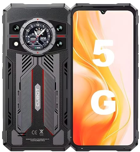 CUBOT Kingkong 11 – 5G Smartphone 6,72 FHD+ 120Hz, 16GB RAM (16GB+16GB Erweitert), 256GB ROM, 108MP Kamera, 10200mAh Akku, Android 15, Dimensity 7025, Schwarz