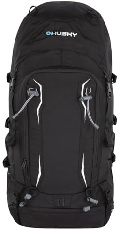 Husky Ranis Expeditionsrucksack Regenhülle Ultraleicht Outdoor Schwarz 70 L | Organizer, Regenhülle, wasserabweisend, ergonomischer Rücken, für Wandern, Trekking, Outdoor, Reisen und Tagestouren.