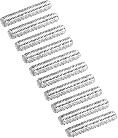 QUARKZMAN 30er Pack Vollgewindestangen M8 x 40mm 1.25mm Steigung 304 Edelstahl Rechtsgewinde Gewindestangen Stangen Stiftschrauben