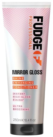 Fudge Professionelle Mirror Gloss Shine Enhancing Conditioner - Reichhaltige, cremige Formel für stumpfes Haar, zähmt Frizz und fügt glasigen, glänzenden Glanz hinzu, 250ml