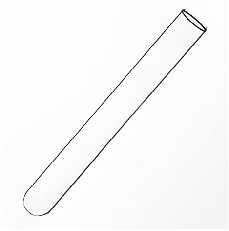 YYJzsw Reagenzglas Mit Flachem Mund, 3 Stück, 25 X 200 Mm, Außendurchmesser 25 Mm, Gesamtlänge 200 Mm, Reagenzglas Mit Hohem Borosilikatglas-Rundboden