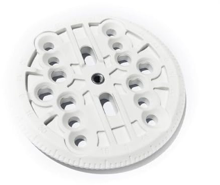 Baoblaze Snowboard Binding Disc Plaque de Fixation Disque de Liaison Plateau de Montage Rond avec Insert Fileté en Plastique et Fentes d'angle pour Réglage