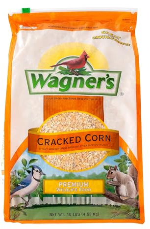 Wagner's 18542 Cracked Corn Wild Bird Food, 10-Pound Bag