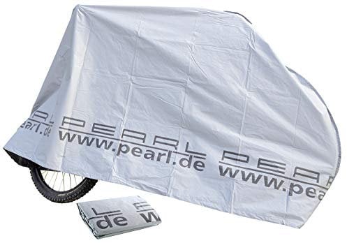 PEARL Fahrradgarage: Zweiradgarage für Fahrräder/E-Bikes/Motorroller, Silber (Fahrradhülle, Fahrradplane, Abdeckhaube Fahrrad)