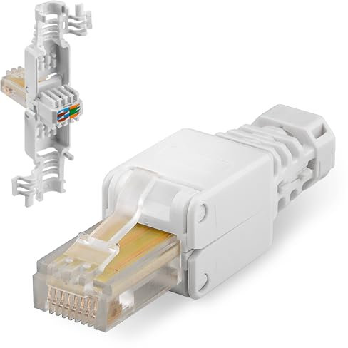 goobay Connecteur Réseau Sans Outils CAT 5e UTP RJ45 Non Blindé