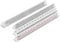 Rulex® 30 cm Dreikant-Maßstab Lineal 1: 1 1: 10 1: 2 1: 20/1: 5 1: 50 1: 100 1: 200/1: 500 1: 1000 1: 1250 1: 2500.