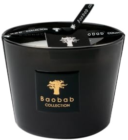 Baobab Collection Candle LES PRESTIGIEUSES Encre DE Chine, Leather-Sequoia-Amber Scented, Evokes Wild Landscapes, Decor Accent for Fall & Winter with Sandalwood & Vetiver, Made in EU (MAX10)
