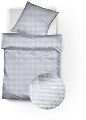 fleuresse Bettwäsche Porto anthrazit 1 Bettbezug 200 x 220 cm + 2 Kissenbezüge 80 x 80 cm