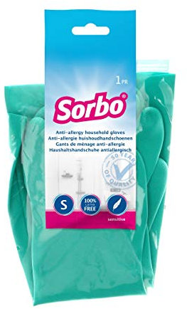 Sorbo Latex Free Household Gloves, Nitrle Gloves, 100% Latex Free, Long Cuffs, Household Essentials, Multiple Sizes