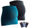 Mamaband - Banda elástica para el vientre de maternidad en paquete doble + 3 unidades de extensión para vaqueros, calentador de espalda y extensión de camiseta para embarazadas, color negro/azul
