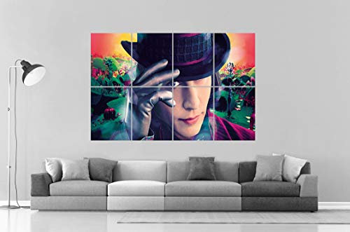 Burton Willy Wonka Wall Art Poster A0 Large Print