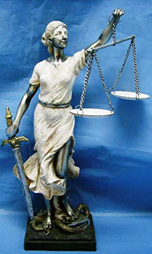 Osiris Trading UK Themis Blind Lady of Justice Statue Anwalt Richter Skulptur Büro Ornament Heimdekoration