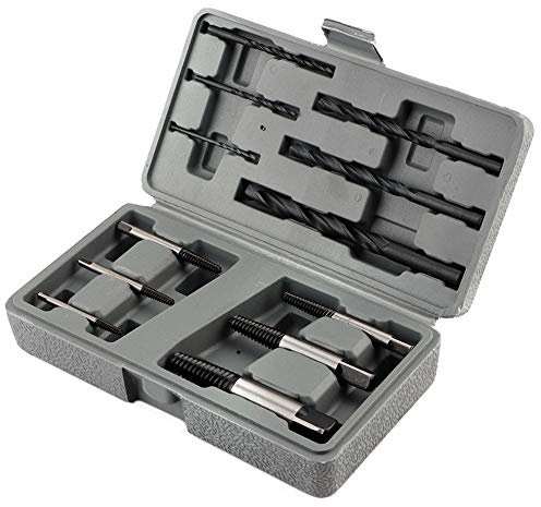 VOBOR Schraubenausdreher S-et, HSS 4241 Linksausdreher Set Profi,Ausdreher S-et,Schrauben Ausdrehwerkzeug mit Koffer